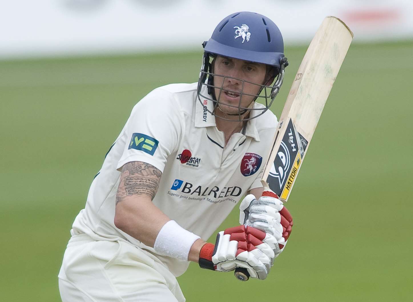 Ben Harmison in County Championship action for Kent Picture: Barry Goodwin