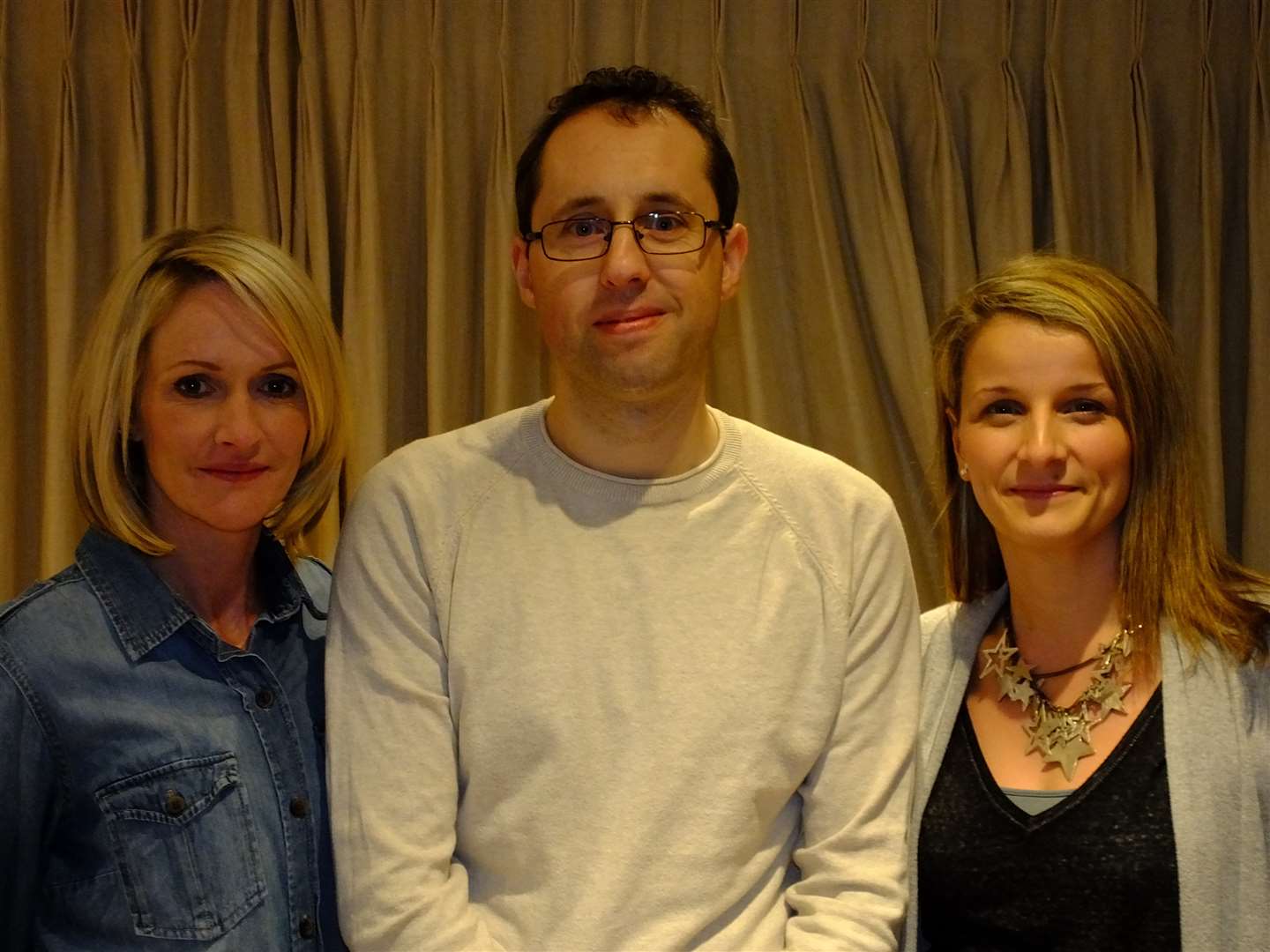 (L-R) Ruth Corney, William Wood, Joanne Conner form Bearsted Events with Craig Bennett