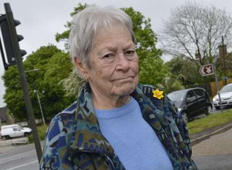 Carol Keenan is angry that rubbish and tree droppings are not being cleared up