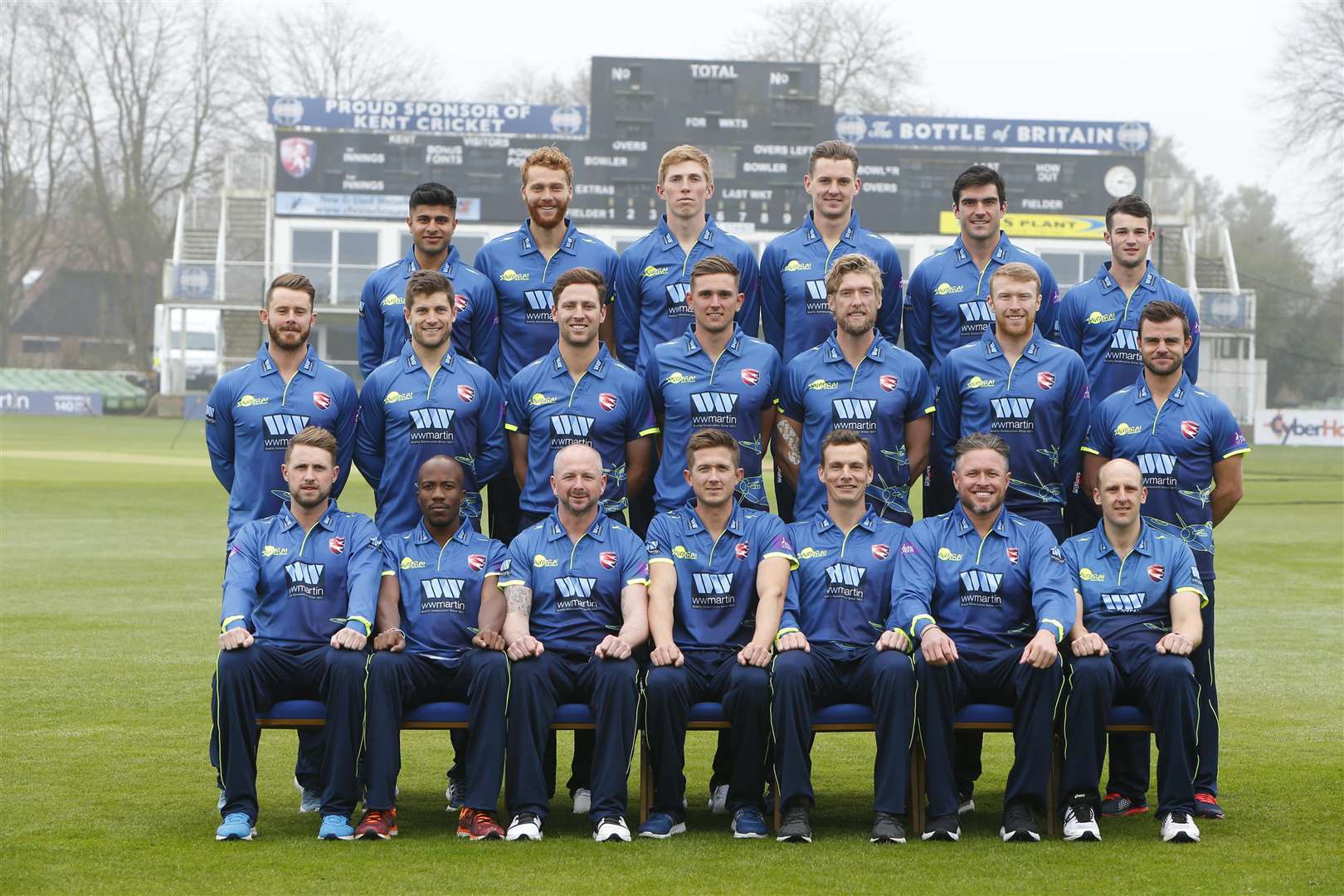 Kent's Royal London One Day Cup squad. Picture: Andy Jones.