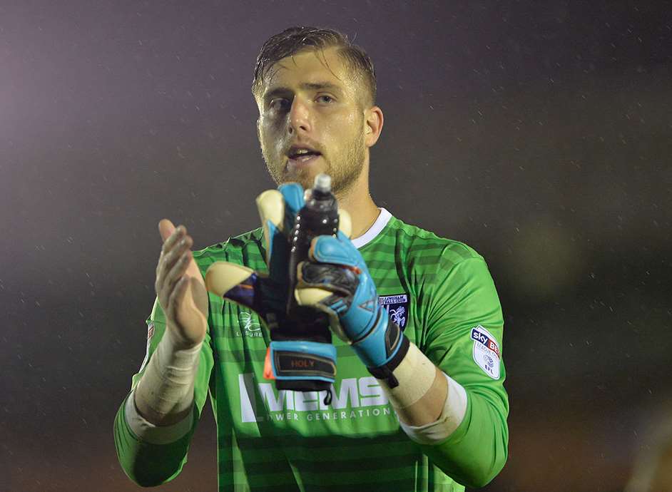 Gills keeper Tomas Holy was the star man on Tuesday and head coach Ady Pennock thinks bigger teams will soon start to take notice Picture: Ady Kerry