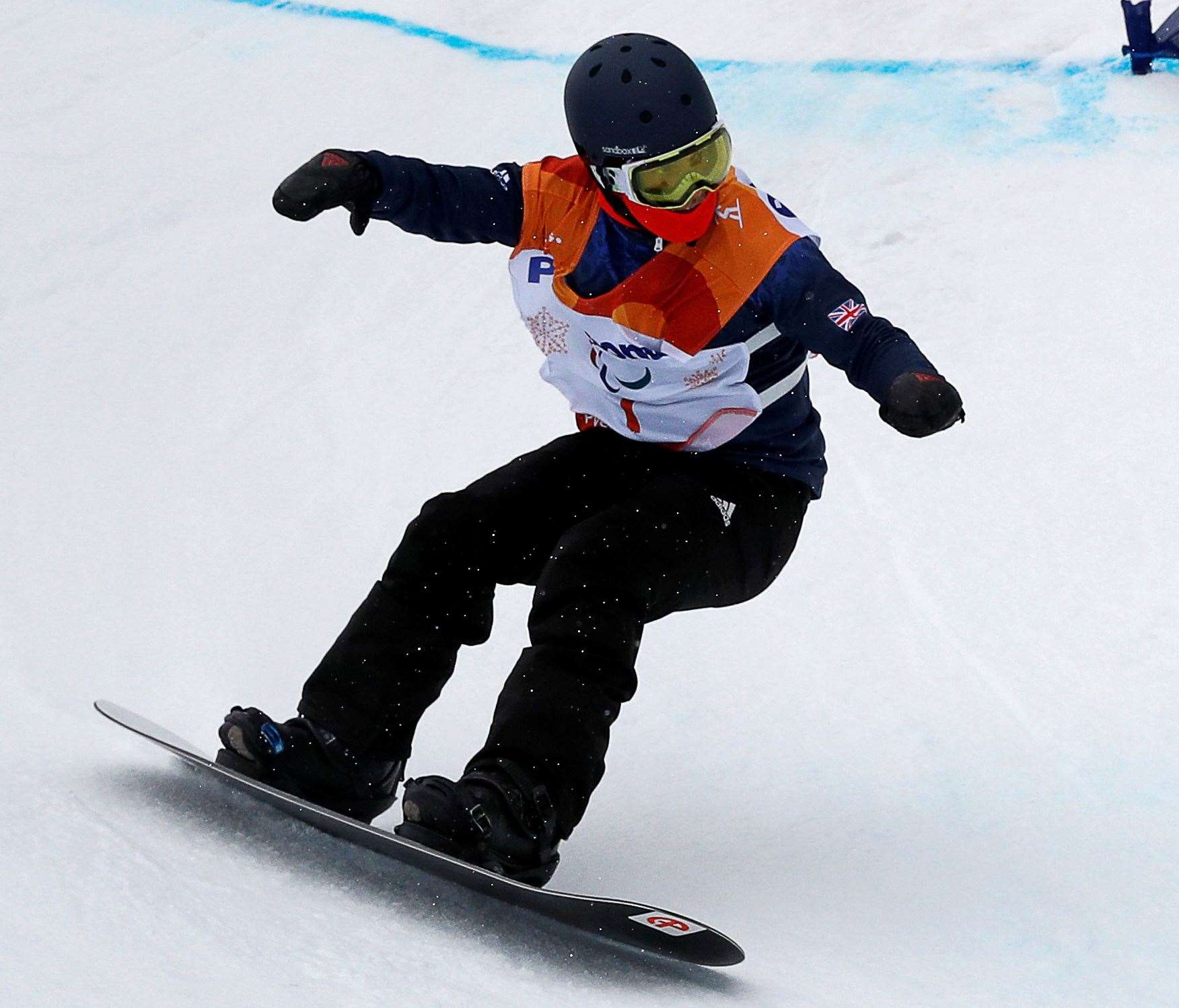 James Barnes-Miller in action at the Paralympics in PyeongChang in 2018. Picture: Reuters/Paul Hanna
