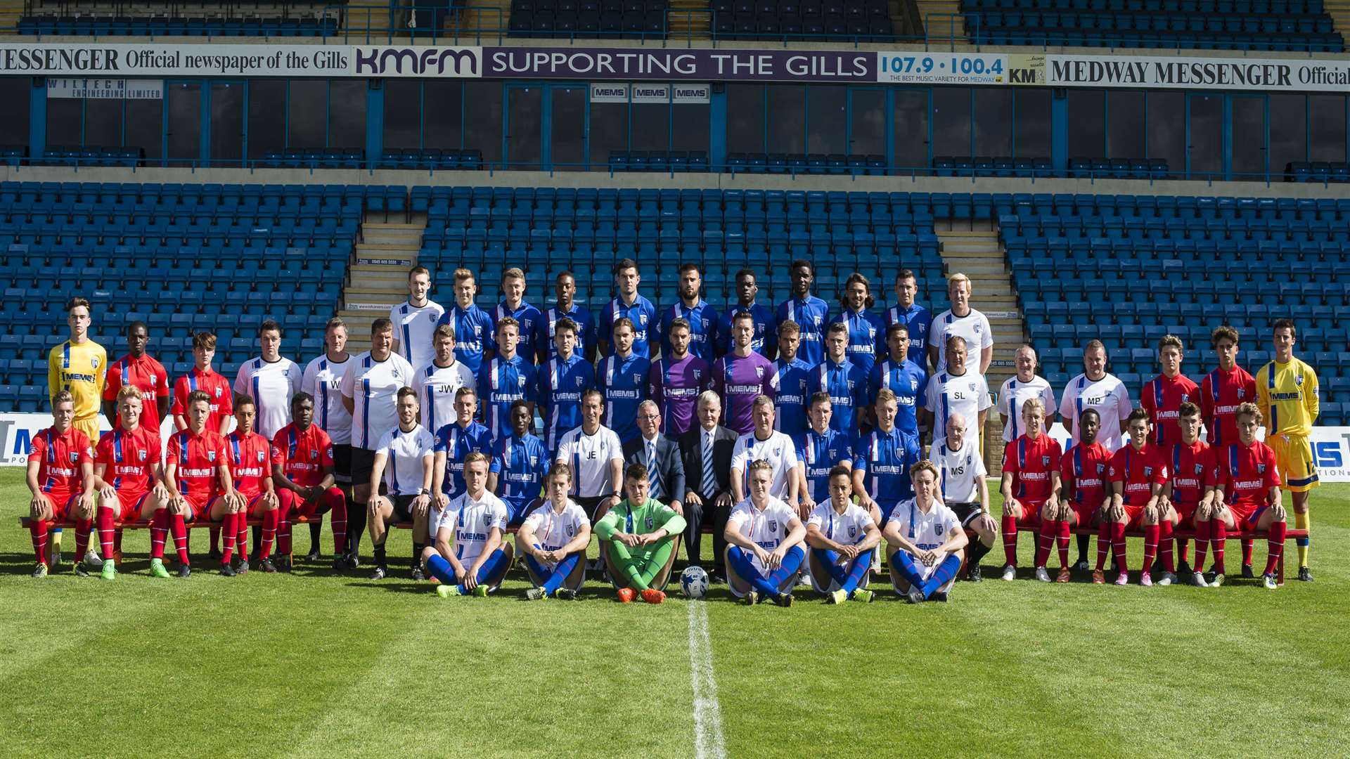 All of the Gillingham men's squads for 2015/16 Picture: Andy Payton