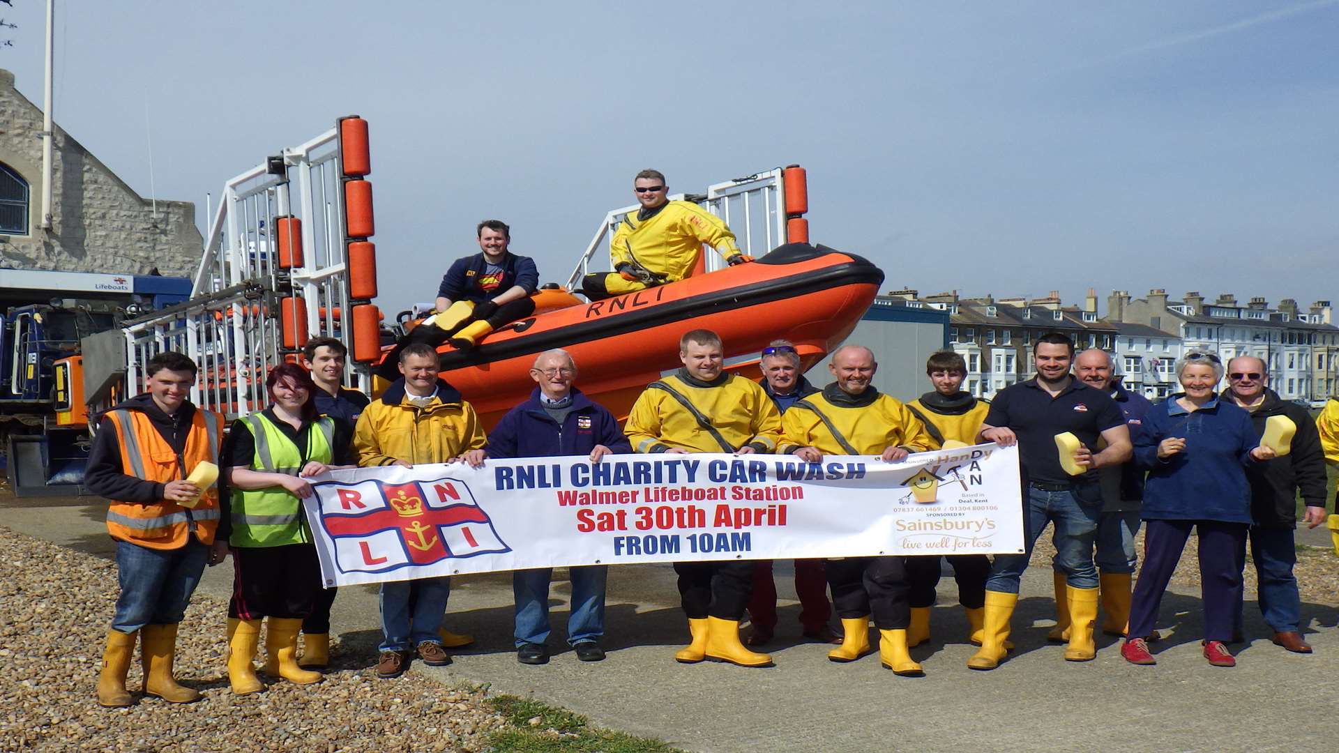 Walmer RNLI lifeboat crew will be holding their annual car wash today