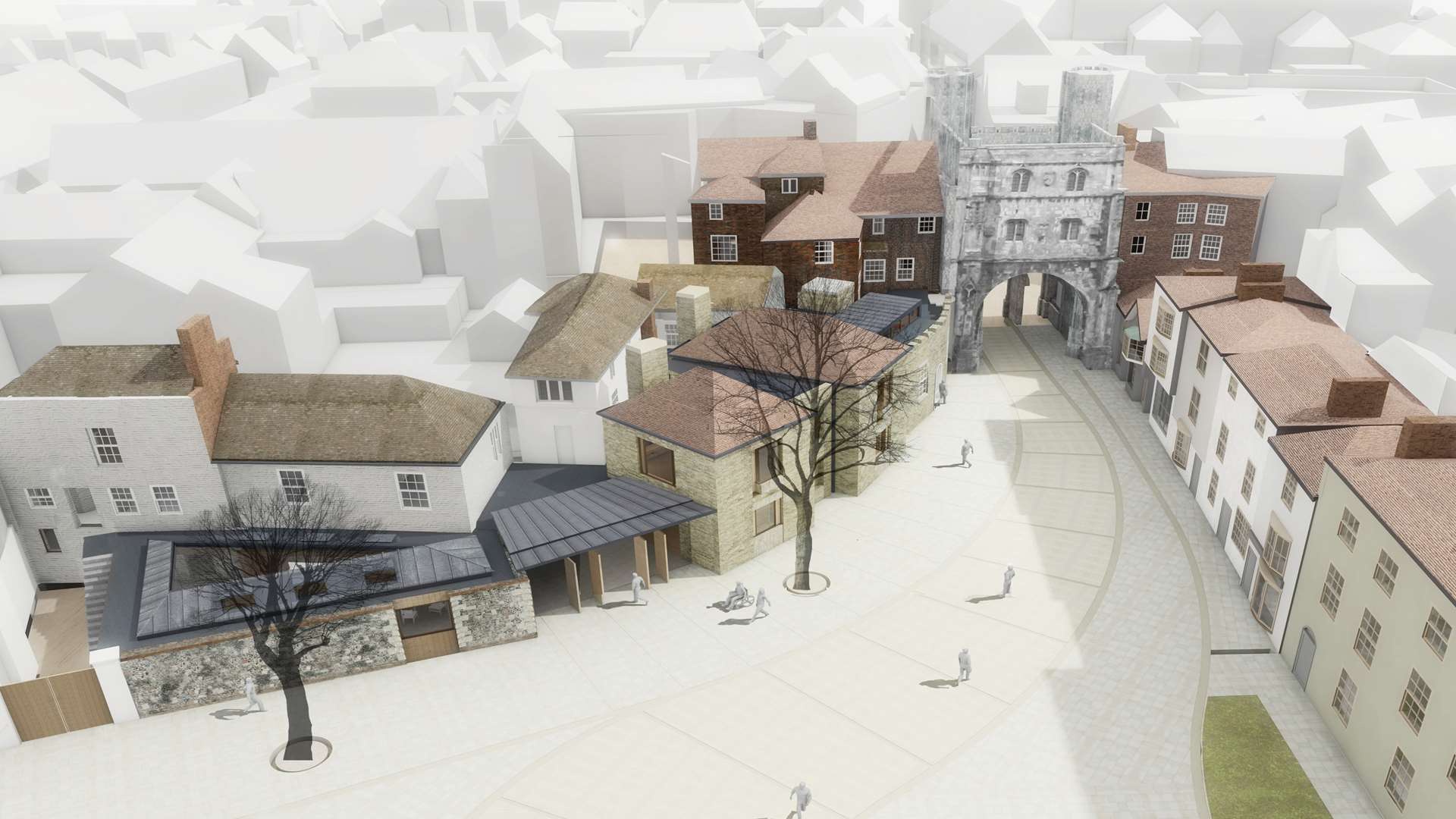 Plans for a new welcome centre at Canterbury Cathedral have been revealed