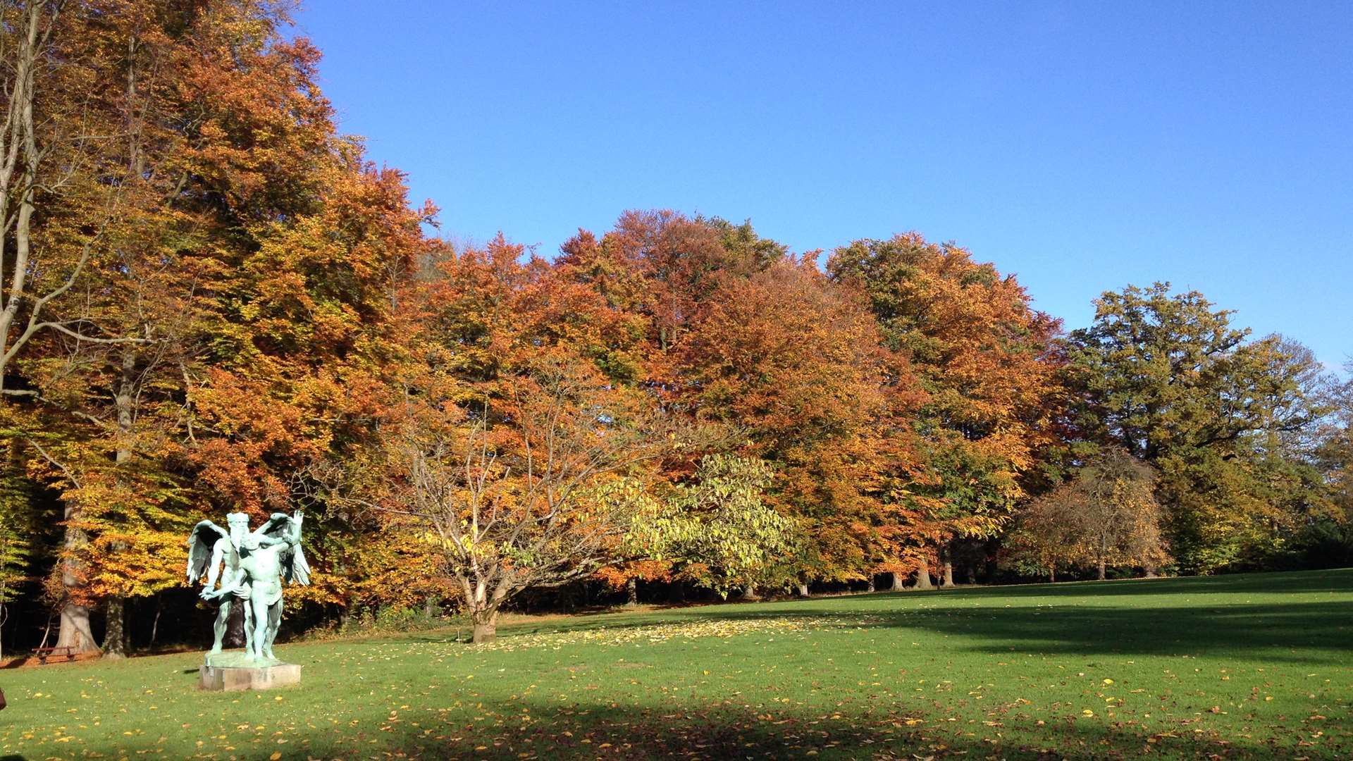 Autumn colour in the Meise Botanic Garden parkland