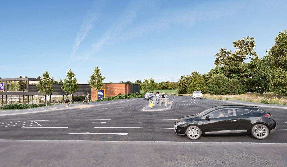 Aldi bosses say a number of highway improvements will be introduced. Picture: The Harris Partnership and Aldi Stores Ltd