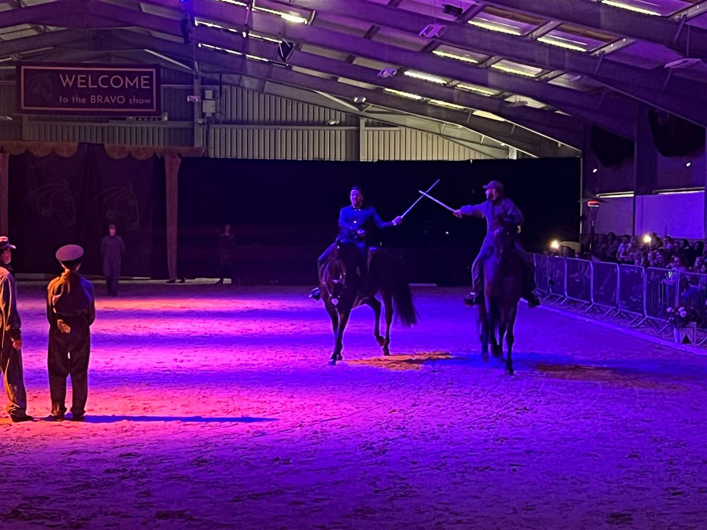 The equine performance, Bravo, at White Horse Farm in Harvel. Picture: Megan Carr