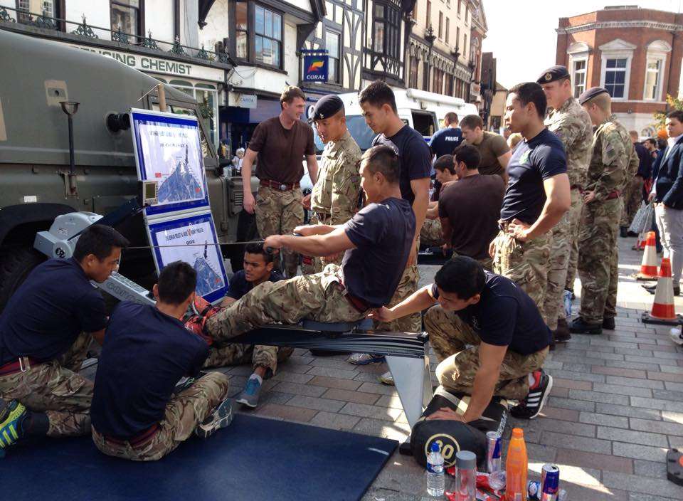 Police face off with Gurkhas in charity challenge