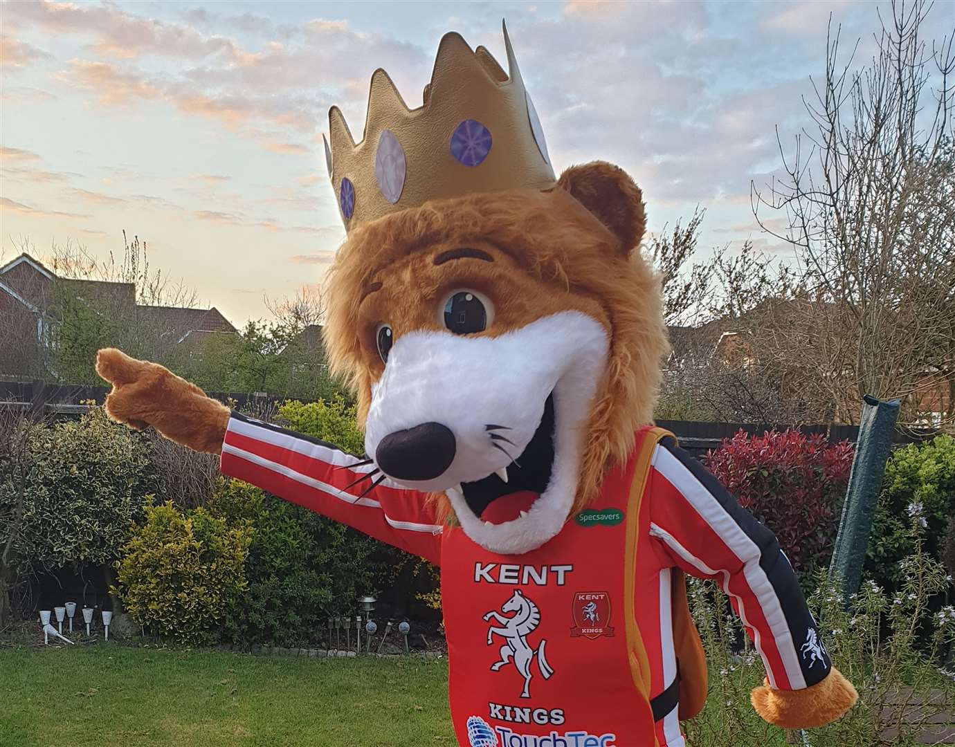 Kent Kings have a new mascot too for when the season gets underway