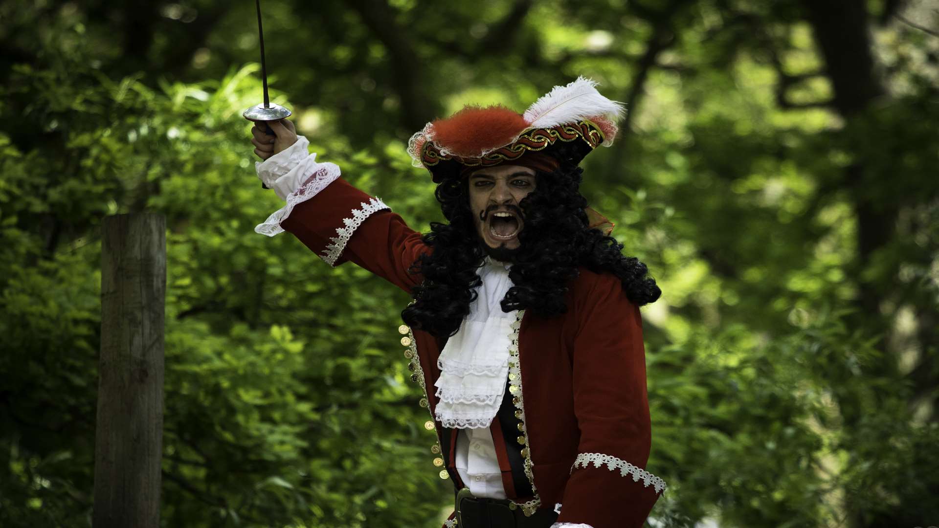 Captain Hook is one of the characters at Groombridge Place this summer Picture: Matt Salmon Photography