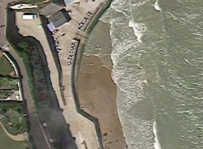 Police were called to reports of a body seen on the beach near Louisa Bay, Broadstairs