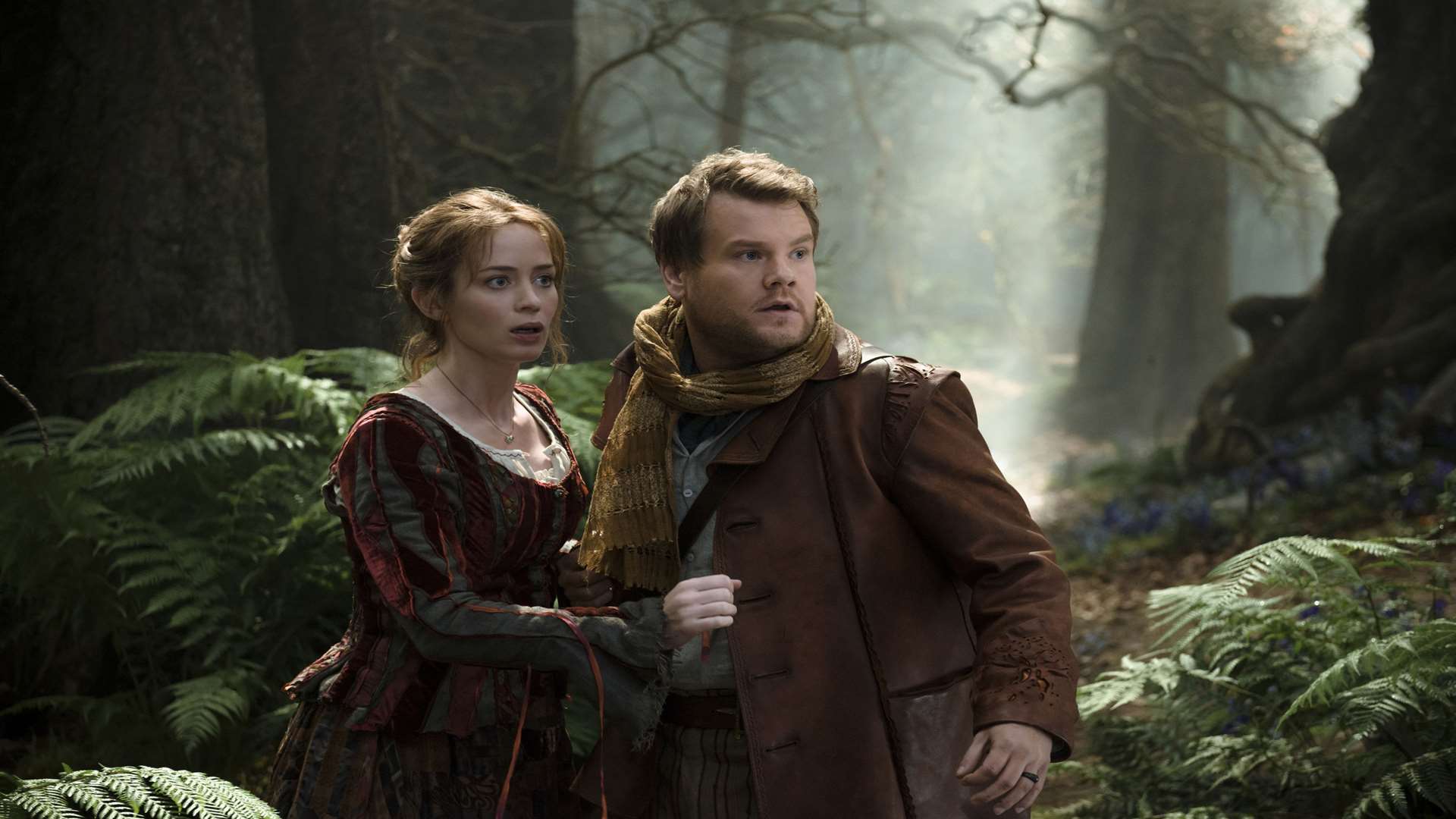 Into The Woods, with Emily Blunt and James Corden. Picture: PA Photo/Disney/Peter Mountain