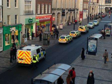 Police spotted in Maidstone High Street