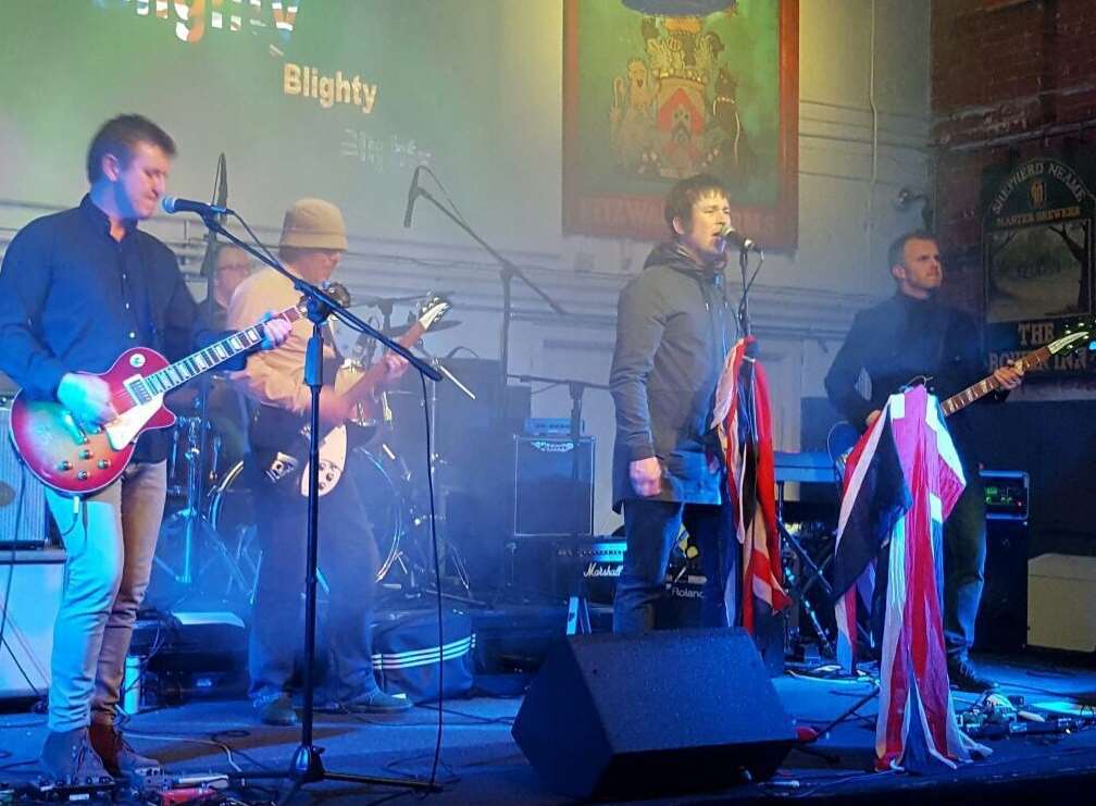 Sheppey five-piece band Blighty will perform at The Playa's Beer Festival on Saturday.