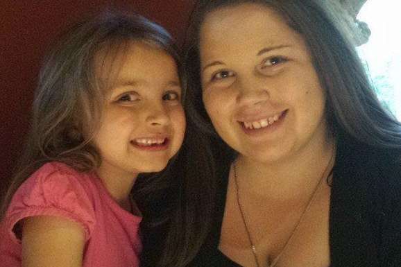 Pictured with daughter Erin, Rachel Hollands was described as an 'inspirational' young mother