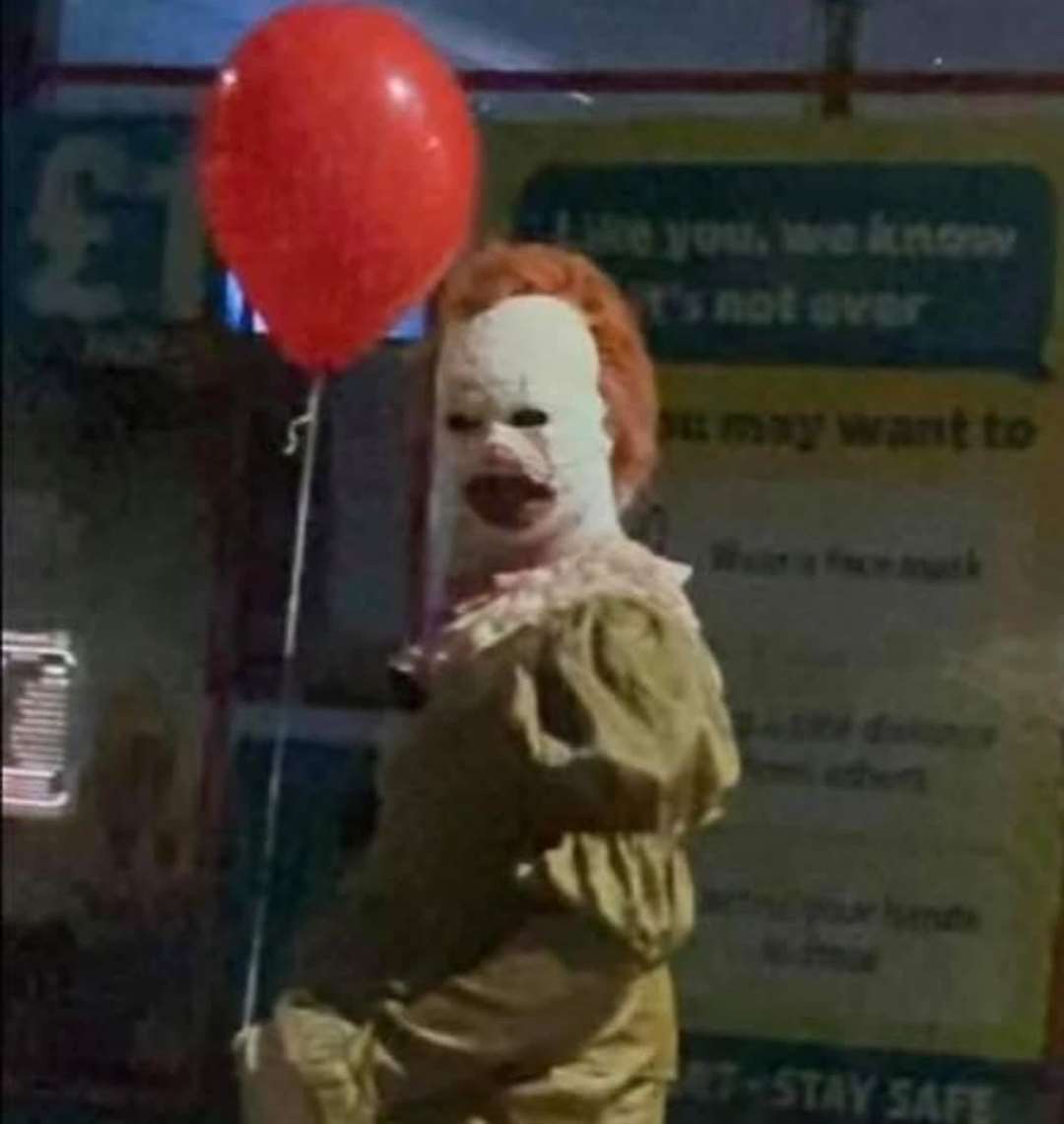 Locals have reported numerous sightings of the terrifying clown. Photo: Facebook/ HalloweenThanet