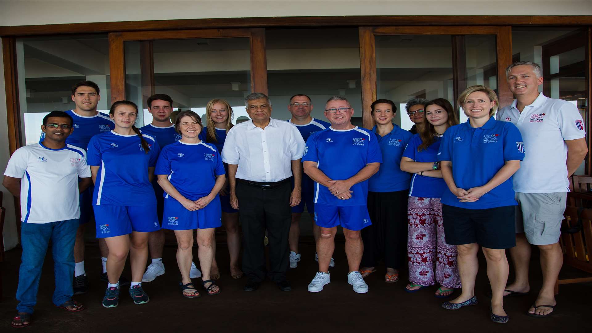 The Take Heart Mercy Mission team, with Gills chairman Paul Scally, in Sri Lanka Picture: Tommy Reynolds