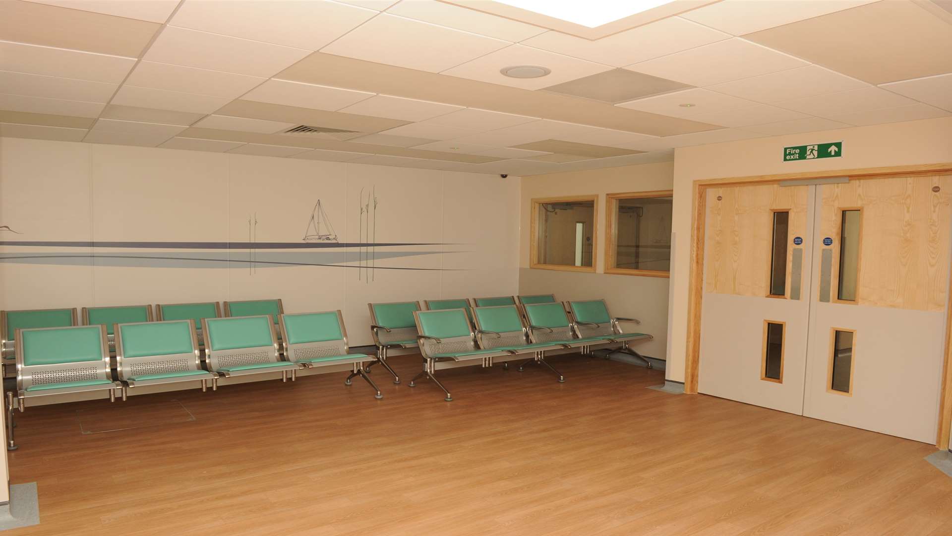 New waiting room in majors department at Medway Maritime