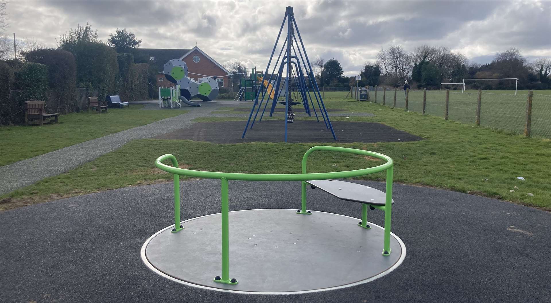 A new roundabout has been installed along with swings and climbing frames