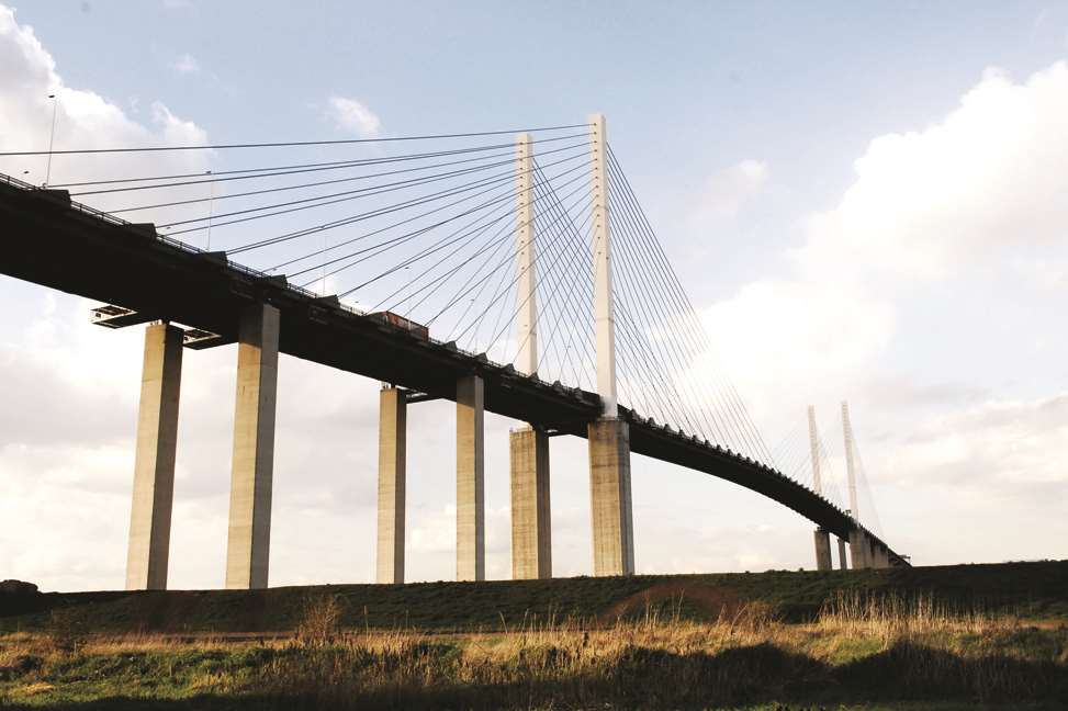 The QEII bridge in Dartford