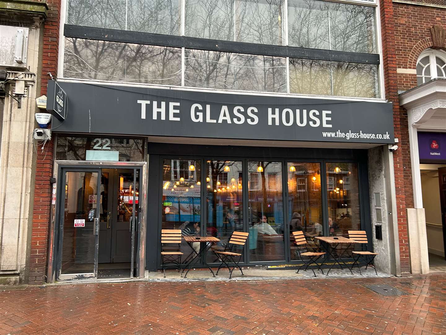 The Glass House in Lower High Street, Ashford