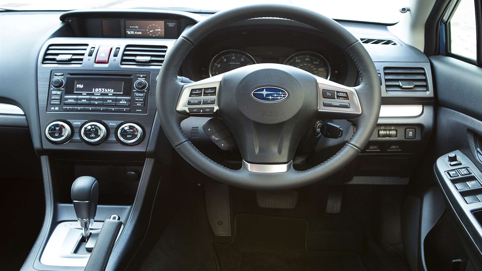 The interior is one of Subaru's better efforts