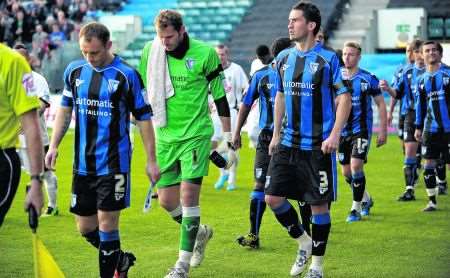 Gillingham walk out with Dover