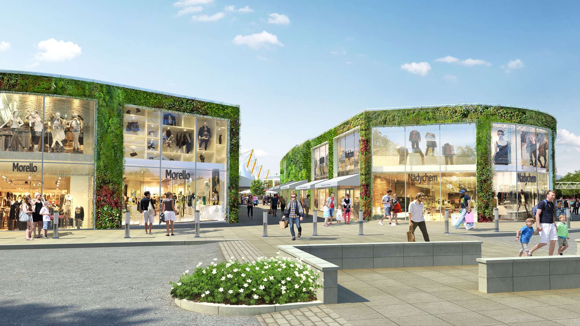 An artist’s impressions shows how the Ashford Designer Outlet could look