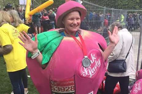 Ivonne Goetsch completed the London Marathon 2015 in 5hrs 23mins