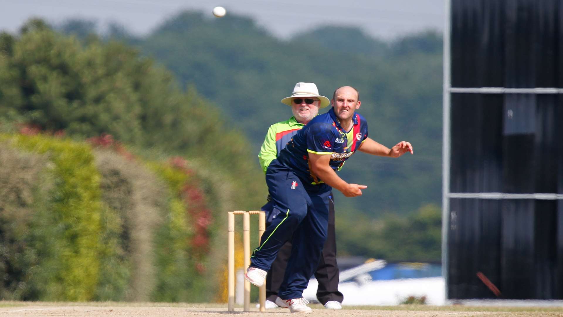 James Tredwell in T20 action for Kent 2nds at Polo Farm, Canterbury, this week. Picture: Andy Jones