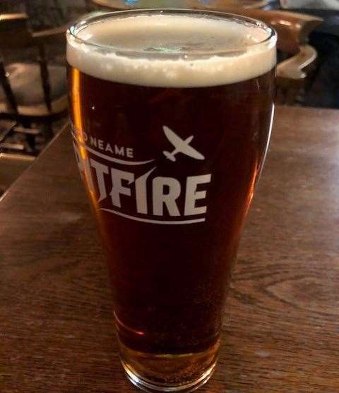 Served in the right glass, my pint of Shepherd Neame’s Spitfire was a powerful amber colour with a decent creamy head
