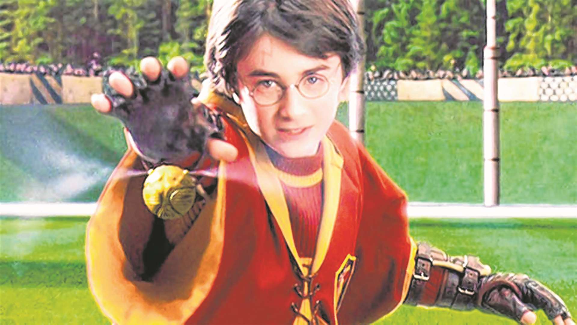 Harry Potter, played by Daniel Radcliffe, played quidditch in the films of JK Rowling's books. Picture Warner Brothers Pictures