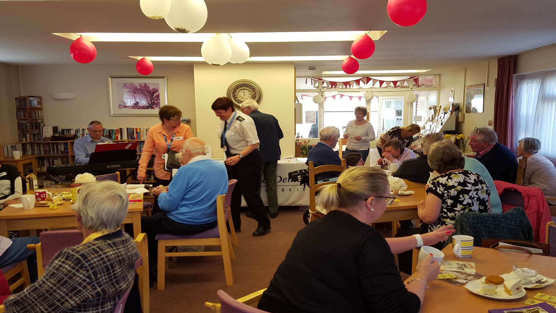 The free cafes take place once a month at various locations such as this one at Wellfield Community Hall in Hartley