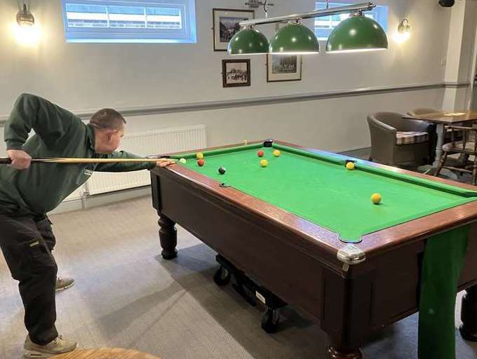The club has a generous entertainment offering with snooker and darts teams for its members