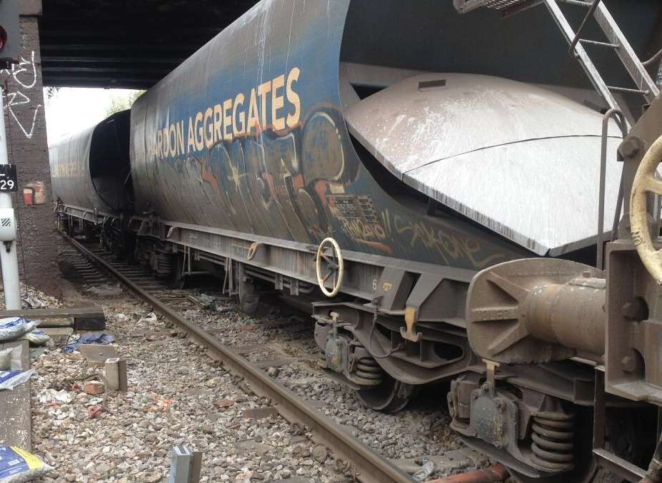 Southeastern services were delayed after this train derailed.