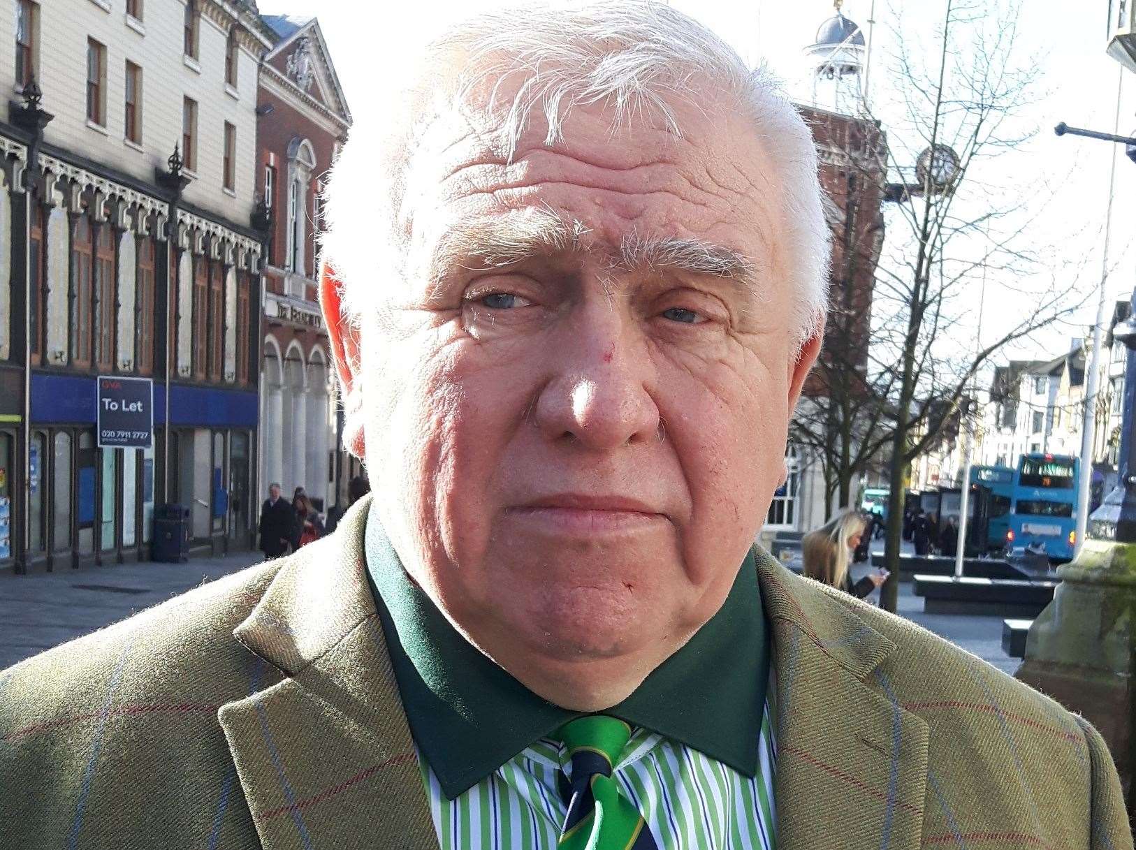 Fergus Wilson is offering a reward for information leading to the prosecution of the person who burgled his home