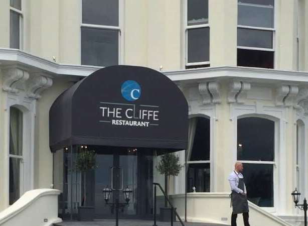 The entrance to the Cliffe Restaurant