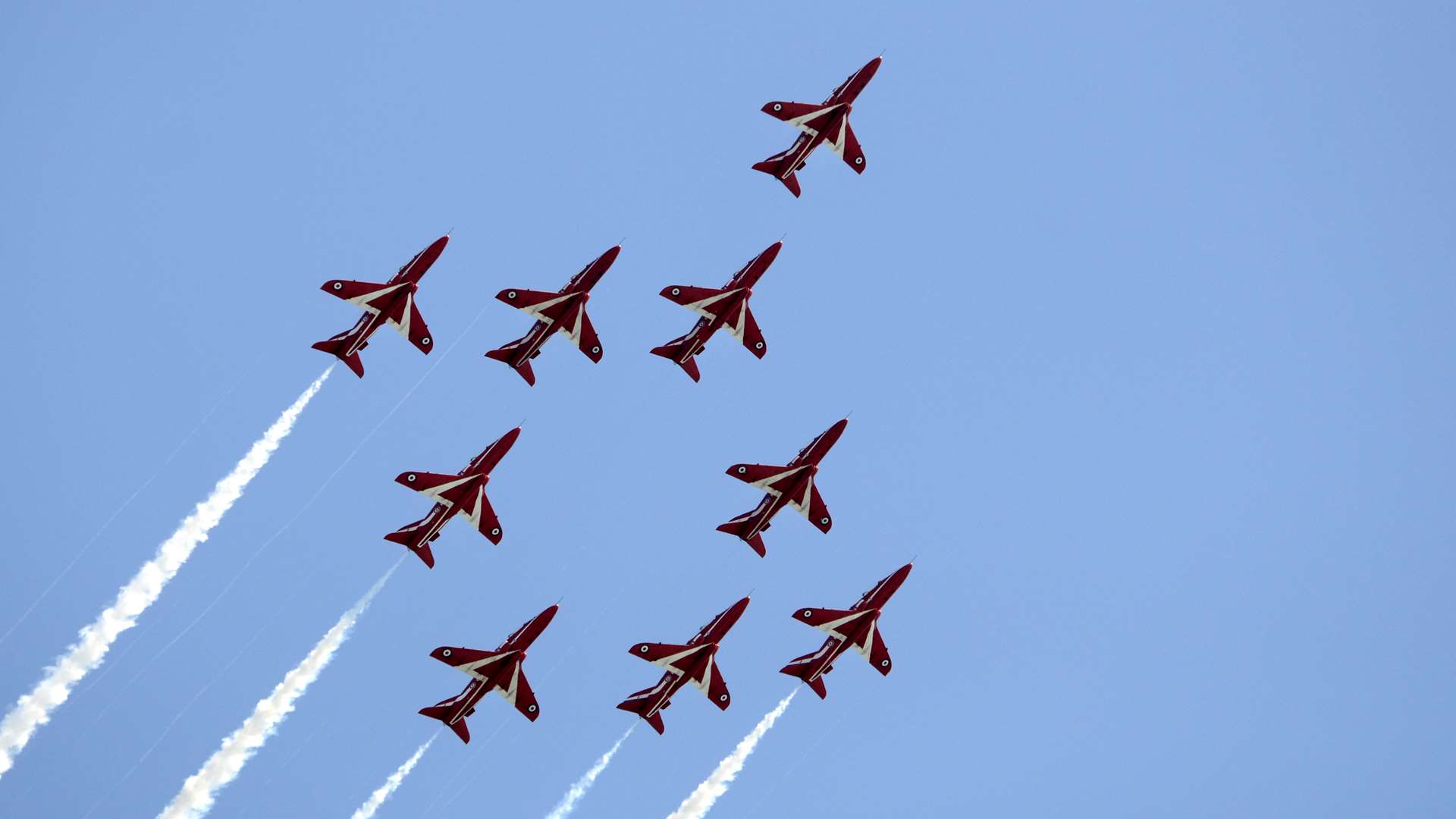 The sound could have been made by the Red Arrows. Picture: Gary Browne