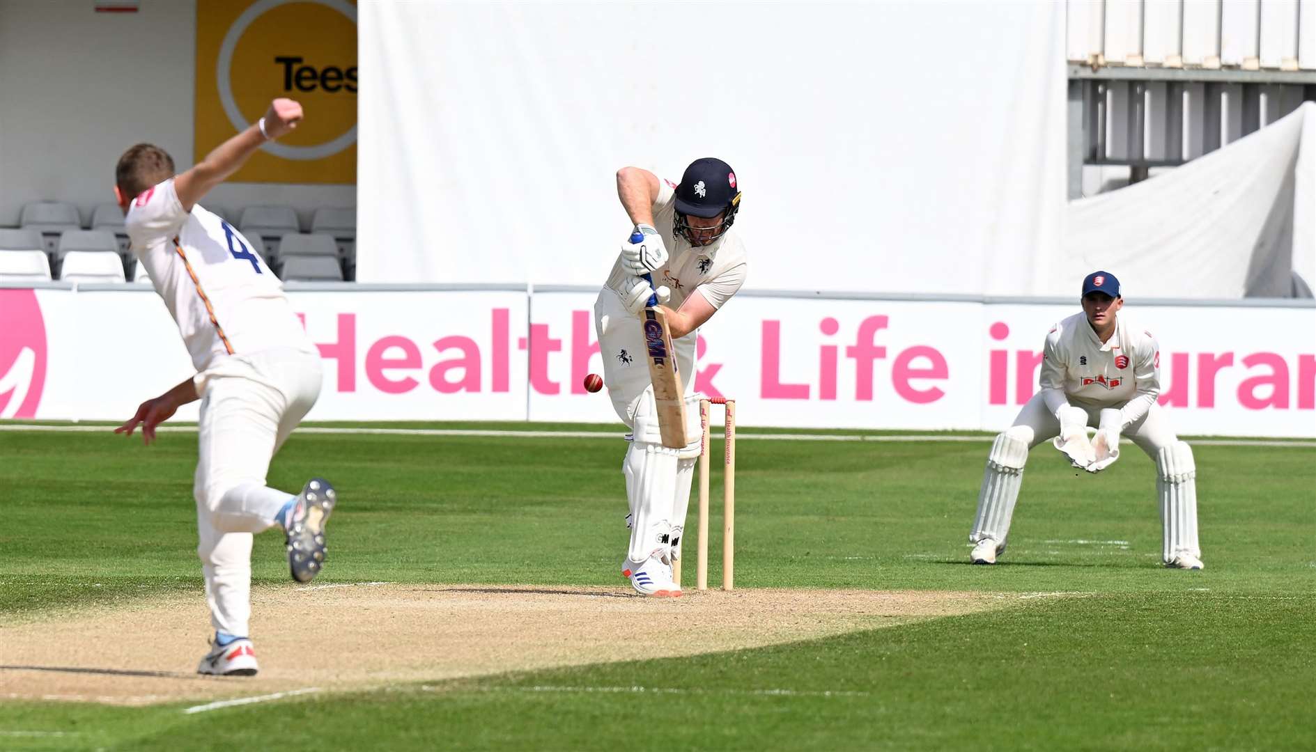 Ben Compton on his way to a hundred for Kent against Essex. Picture: Barry Goodwin
