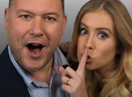 Garry and Laura present the breakfast show on kmfm