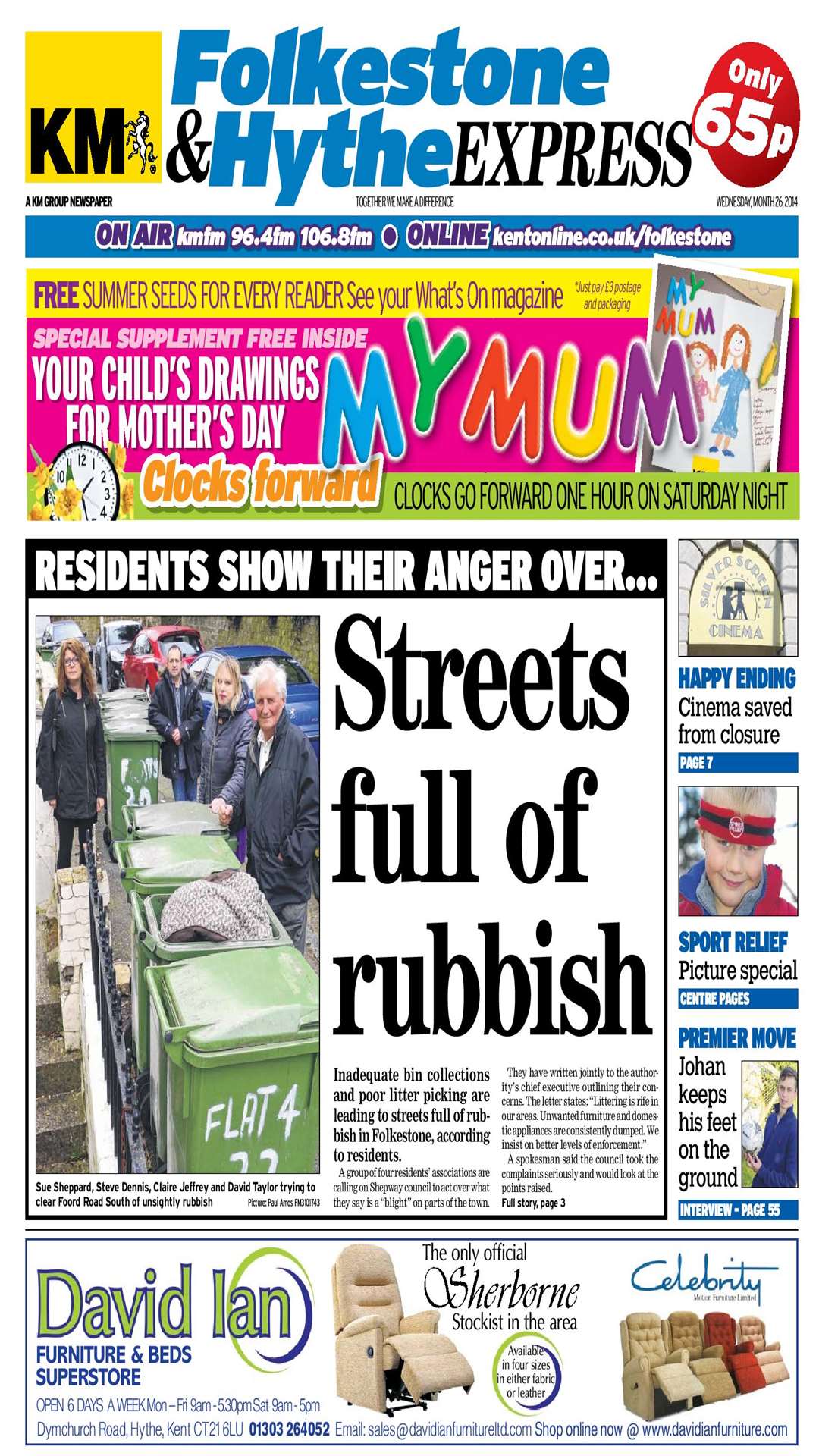 Your Folkestone & Hythe Express is out now! Just 65p