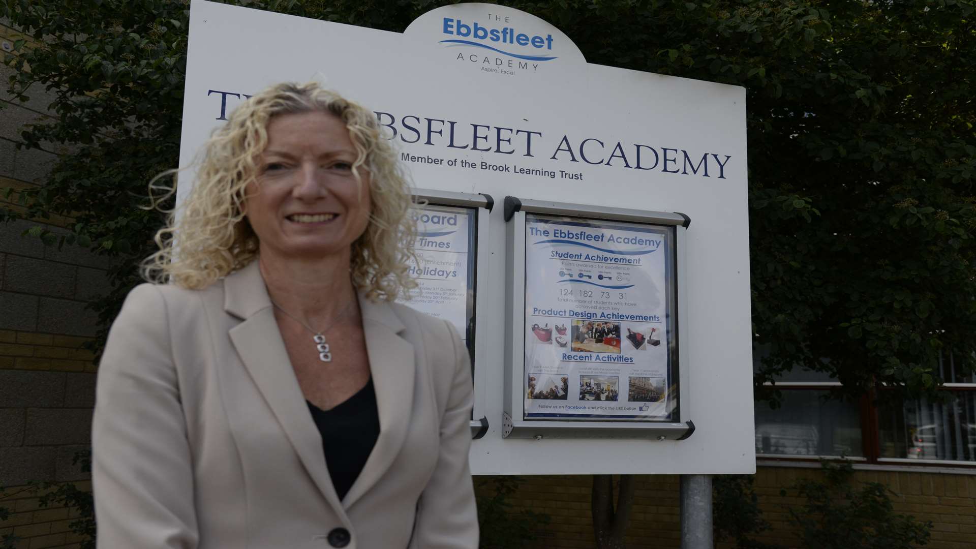 Alison Colwell, principal at Ebbsfleet Academy, which is run by the Brook Learning Trust