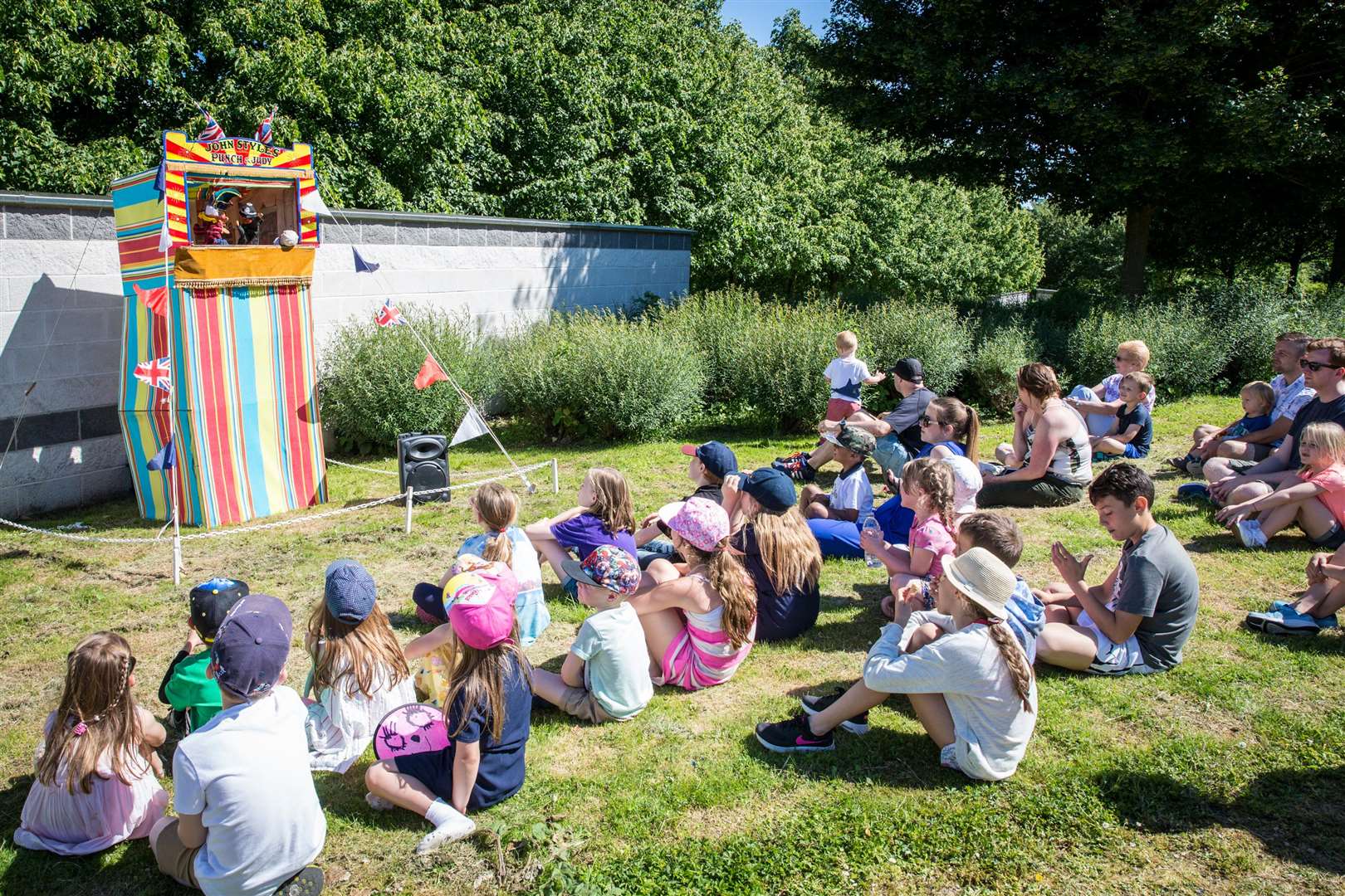 Youngsters love the Punch and Judy show