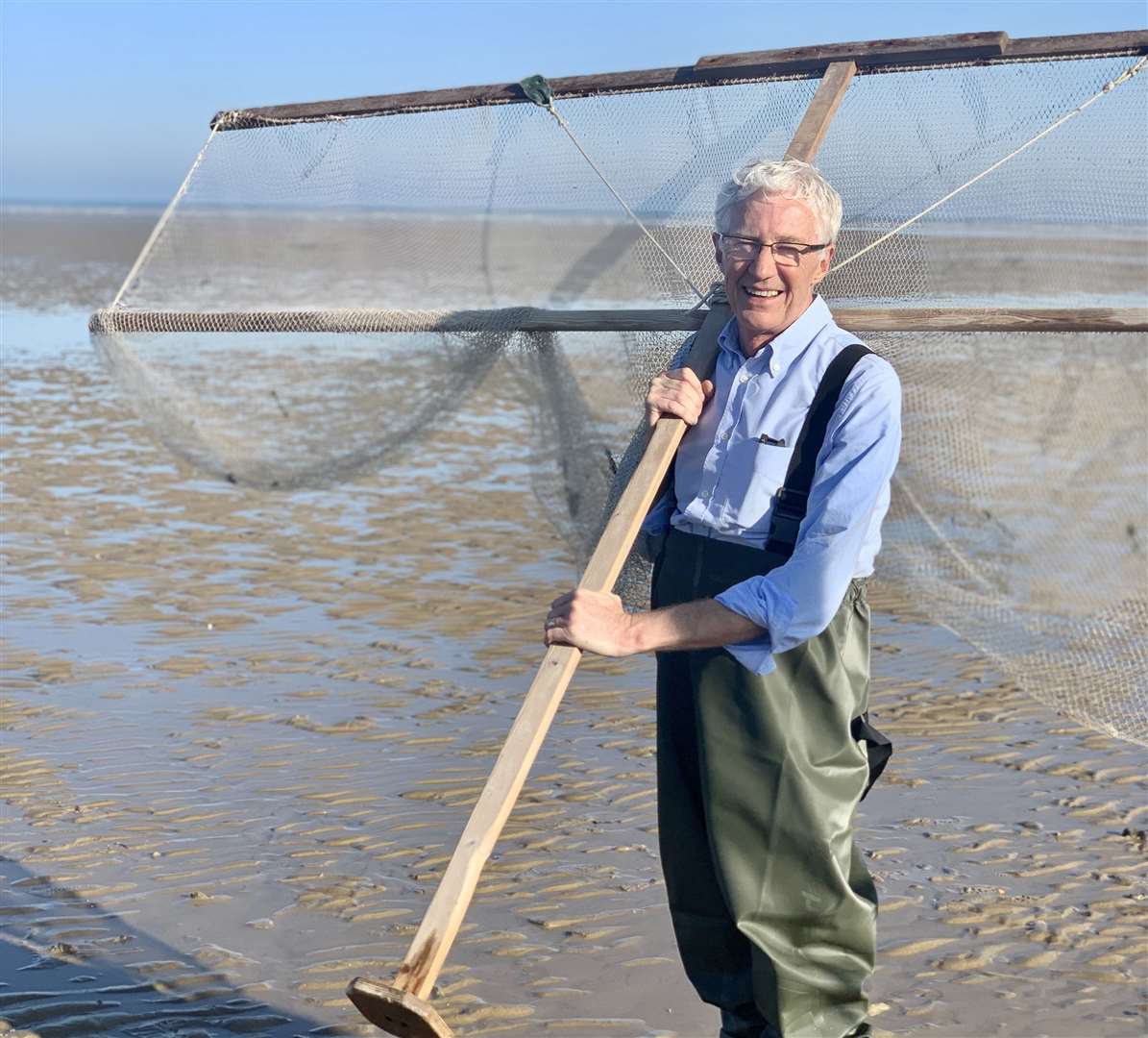 Paul O'Grady heads to Dungeness beach, to go 'shrimping' Picture: Olga Productions/ITV