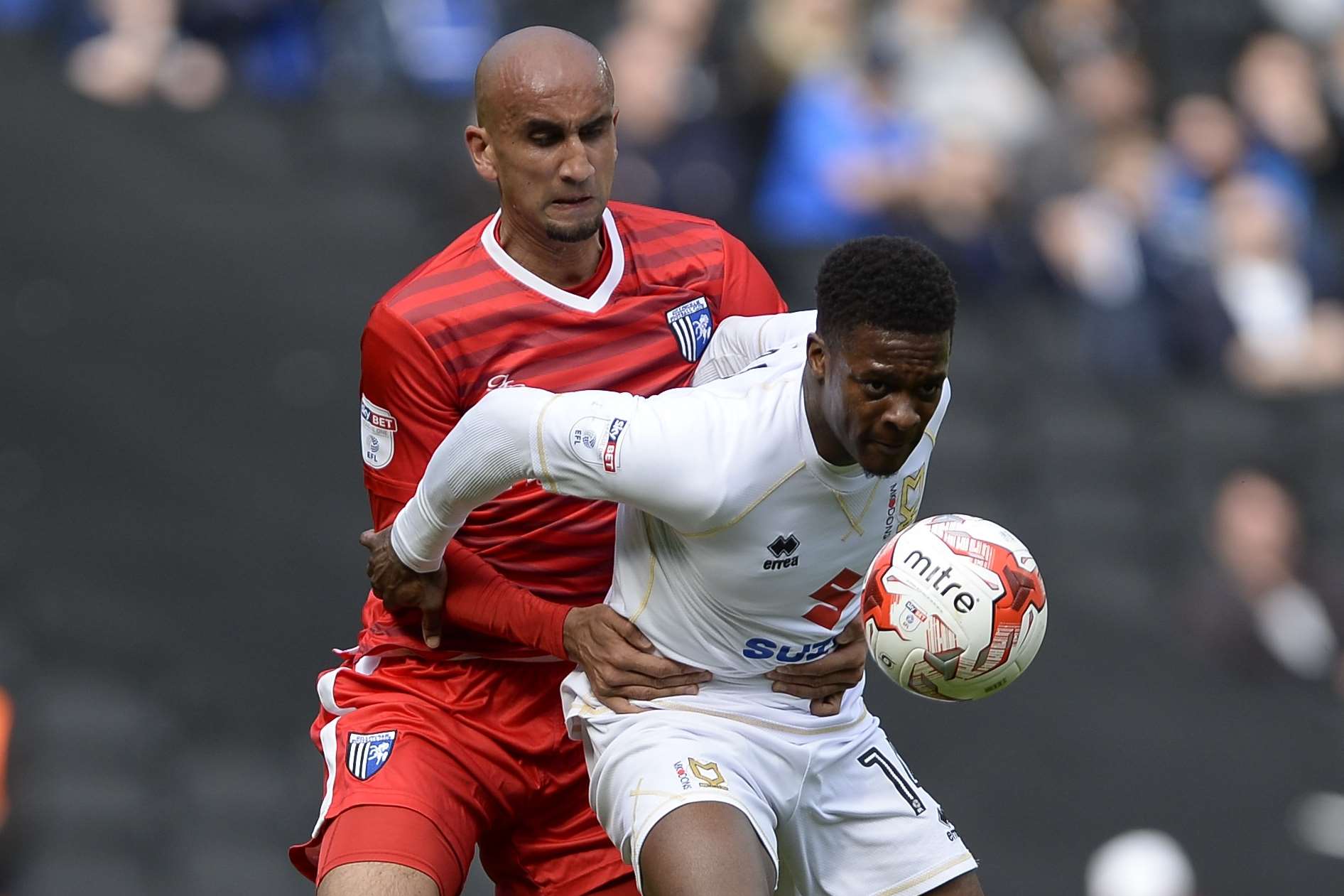 Zesh Rehman in action for Gills at MK Dons Picture: Ady Kerry