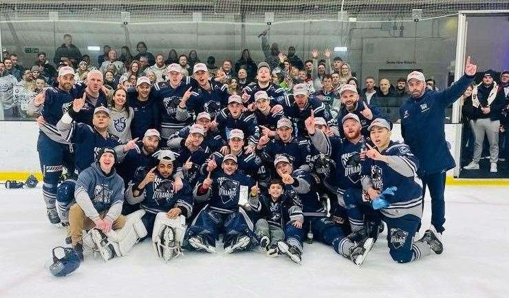 Invicta Dynamos celebrate Southern Cup glory.