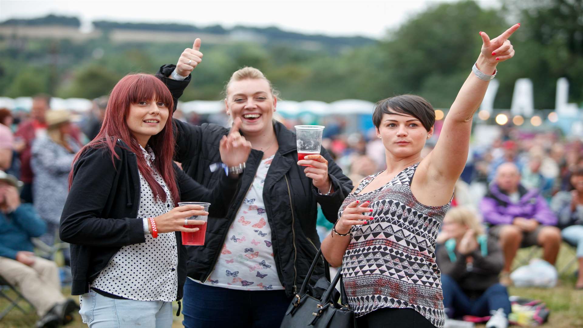 Make music and make merry like these fans at the Vicar's Picnic Music Festival in Yalding