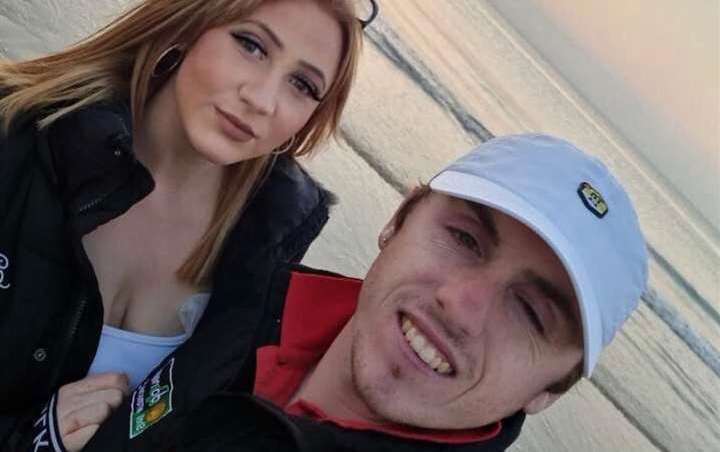 Construction worker Liam McArdle and girlfriend Kylie Barden. Photo: Kylie Barden