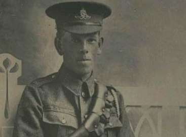 Joseph Hopkins, who was injured in the Battle of the Somme
